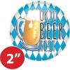 Beistle 6 Piece Pinback Bavarian Oktoberfest Buttons for German Theme Beer Festival Party Favors