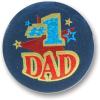 Beistle #1 Dad Satin Button