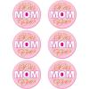 Beistle Best Mom Ever Buttons – 6 Pack, Pink Award Style Button Pins, Metal Pin-Back Badges for Mother’s Day Celebrations, Appreciation Events, Photo Booth Props, and Sentimental Gift Accents, 2”