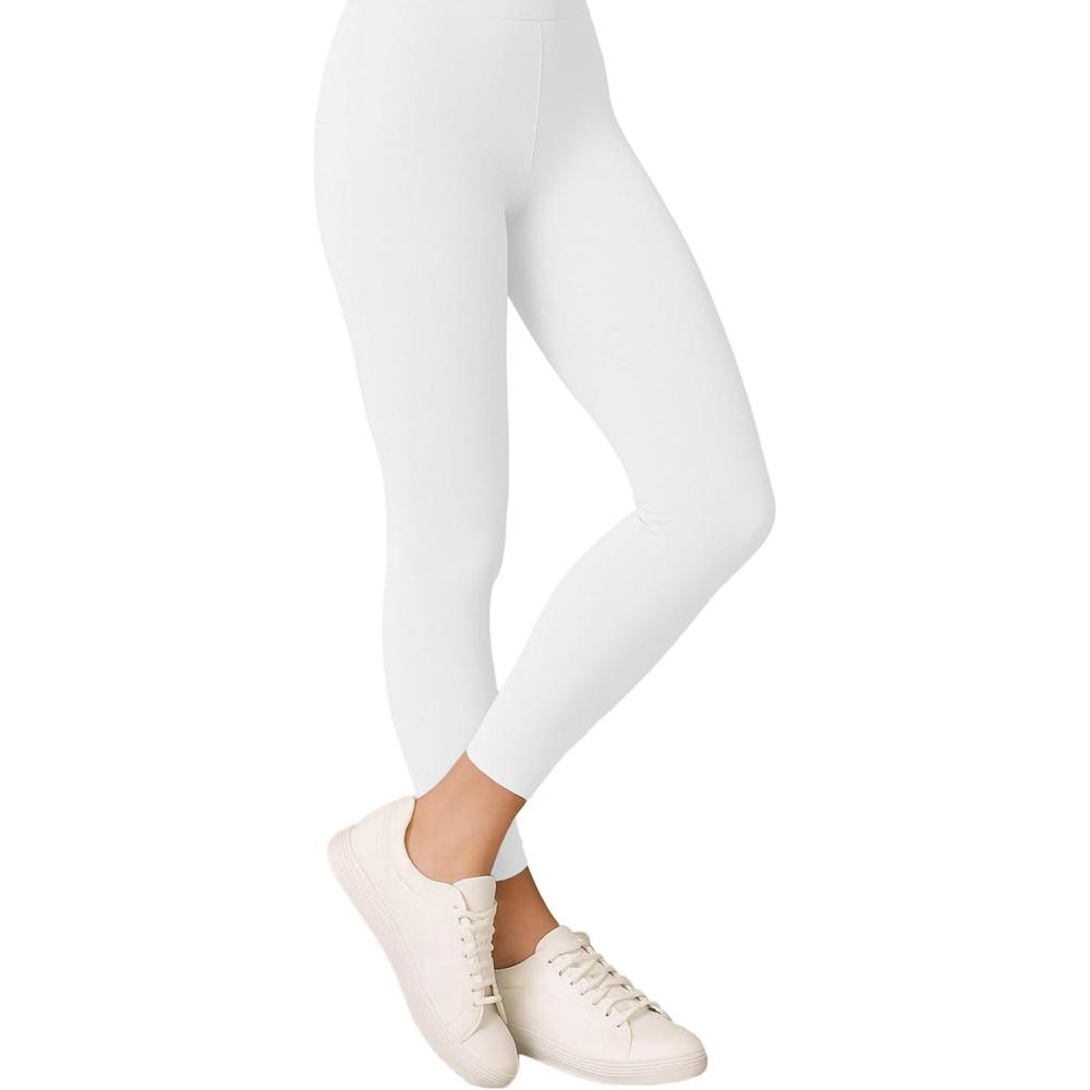 image:imageBeistle White Footless Tights Adult Stretchy Polyester Costume Leggings Solid Color Tights for Halloween Costumes Stage Performances Themed Events Outfit Photo Booth Styling amp Event Wear