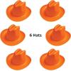 Beistle Miniature Plastic Cowboy Hats(Orange)