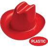 Beistle Miniature Plastic Cowboy Hats(Red)