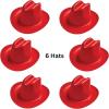 Beistle Miniature Plastic Cowboy Hats(Red)