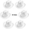 Beistle Miniature Plastic Cowboy Hats(White)