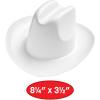 Beistle Miniature Plastic Cowboy Hats(White)