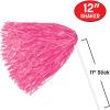 Beistle Pink Poly Shakers – 4 Pack, Handheld Plastic Cheer Shakers, Lightweight Spirit Accessories for Stage Performances, Themed Events, Pep Rallies, Photo Booth Props & Decorative Displays, 12″