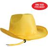 Beistle Purple Velour Cowboy Hat – Western Costume Headwear with Adjustable Chin Strap, Country Theme Accessory for Rodeo Parties, Ranch Events, Photo Booth Props, and Themed Displays(Yellow)