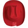 Beistle Purple Velour Cowboy Hat – Western Costume Headwear with Adjustable Chin Strap, Country Theme Accessory for Rodeo Parties, Ranch Events, Photo Booth Props, and Themed Displays(Red)
