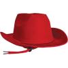Beistle Purple Velour Cowboy Hat – Western Costume Headwear with Adjustable Chin Strap, Country Theme Accessory for Rodeo Parties, Ranch Events, Photo Booth Props, and Themed Displays(Red)