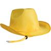 Beistle Purple Velour Cowboy Hat – Western Costume Headwear with Adjustable Chin Strap, Country Theme Accessory for Rodeo Parties, Ranch Events, Photo Booth Props, and Themed Displays(Yellow)