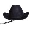 Beistle Purple Velour Cowboy Hat – Western Costume Headwear with Adjustable Chin Strap, Country Theme Accessory for Rodeo Parties, Ranch Events, Photo Booth Props, and Themed Displays(Black)