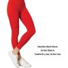 Beistle Red Footless Tights – Adult Stretchy Polyester Costume Leggings, Solid Color Tights for Halloween Costumes, Stage Performances, Themed Events, Outfit Photo Booth Styling & Event Wear