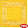 Beistle Yellow Fabric Bandanas – 3 Pack, Polyester Paisley Head Scarf Squares, Western Cowboy Rodeo Festival Wearables, Country Costume Accessories, Neck Scarf Wraps & Themed Event Décor, 22″ x 22″