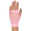 Beistle Pink Short Fishnet Gloves – 2 Pairs, Fingerless Stretch Mesh Costume Accessories with Elastic Wrist Cuffs, Retro 80s Neon Party Wear, Halloween Outfit Accents for Dance Rave Themed Events