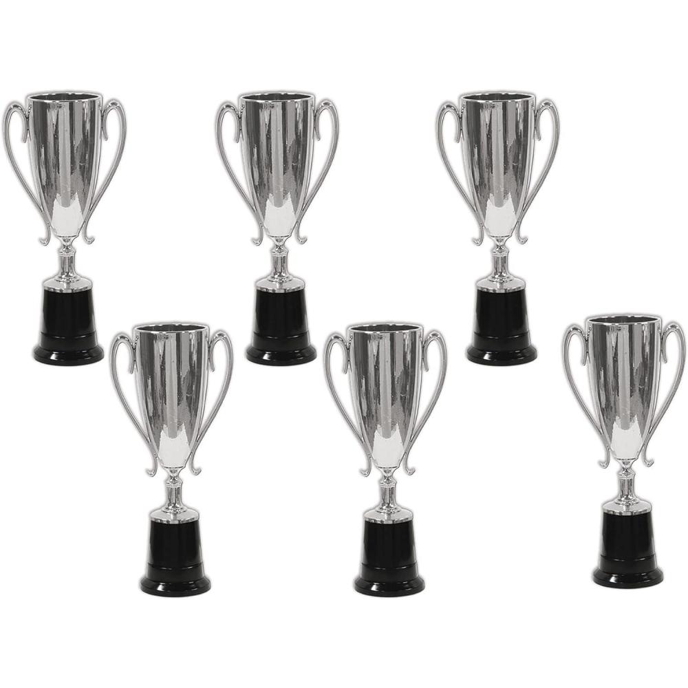 image:imageBeistle Trophy Cup Awards 6 Pack Silver Metallic Trophy Cups on Black Base Classic Recognition Display for Sports Events amp Team Recognition Celebrations amp Award Ceremonies 8