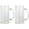 Beistle Plastic Beer Stein with Handle, Clear 17 oz. Drinkware Mug Party Favor for Oktoberfest, St. Patrick’s Day, Halloween, German Festivals, Beer Tasting Events, and Pub Crawls(17 Ounces (Pack of 2))