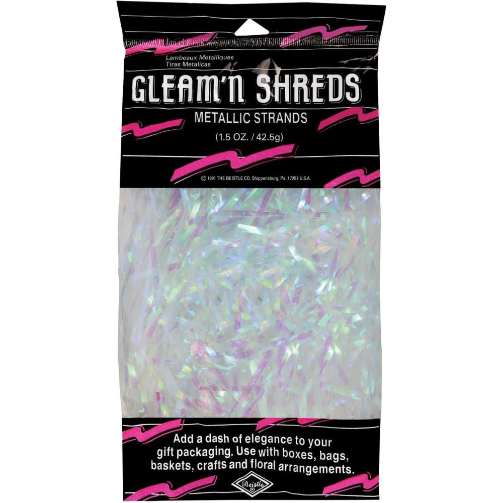 image:imageBeistle 3 Ounces Plastic Opalescent Strands Shiny Tinsel For DIY Crafts Gift Wrapping Easter Basket Filler Birthday Party Supplies