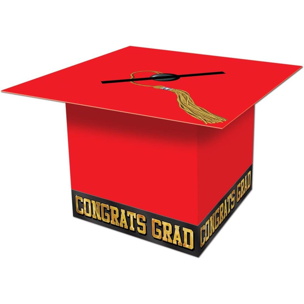 image:imageBeistle Red Graduate Cap Card Box Pack of 6