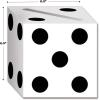 Beistle 4 Piece Paper Dice Card Boxes For Casino Theme Party Supplies, Table Décor, Made In USA Since 1900