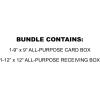 Beistle 9″ White Card Box Holder and 12″ White Card Box Holder