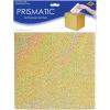 Beistle Prismatic All-Purpose Card Box – Gold Glitter Holder for Cards with Slot Top, Decorative Sparkle Collection Box for Weddings, Showers, Celebrations, Event Displays & Table Décor, 9″ x 9″