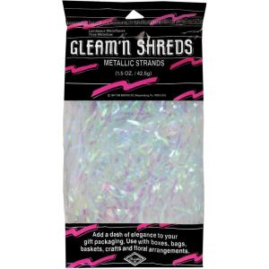Beistle 3 Ounces Plastic Opalescent Strands – Shiny Tinsel For DIY Crafts, Gift Wrapping, Easter Basket Filler, Birthday Party Supplies
