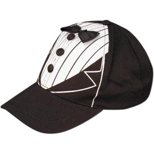 Beistle Black Tux Cap – Bachelor Outfit for Groom, Bachelor Party Baseball Hat, Novelty Marriage Hats, Wedding Gifts, Bridal Shower Accessories, One Size Fits Most