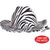 Beistle Animal Print Cowboy Hat Set – Zebra and Cow Print Western Novelty Hats, Fun Party Wear for Rodeo Themes, Barnyard Events, Costume Accessories & Photo Booth Props with Adjustable Chin Straps