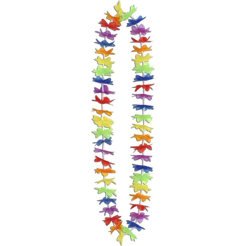 image:imageBeistle Rainbow Floral Leis 50 Piece 33 Multicolored