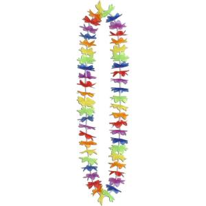 Beistle Rainbow Floral Leis 50 Piece, 33″, Multicolored