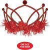 Beistle Pink Plastic Tiaras(Red)