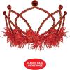 Beistle Pink Plastic Tiaras(Red)