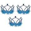 Beistle Pink Plastic Tiaras(Blue)