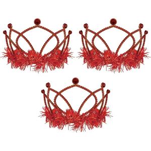 Beistle Pink Plastic Tiaras(Red)