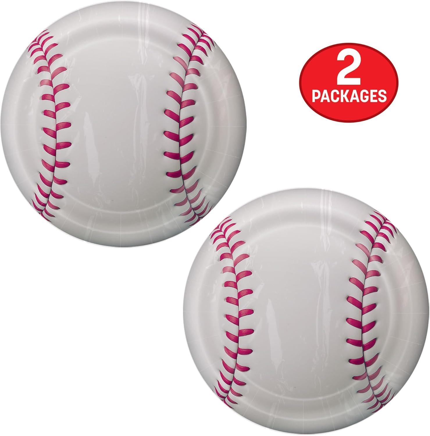 image:imageBeistle Baseball Paper Plates 16 Pack SportsThemed Round Disposable Tableware with Realistic Baseball Design Event Table Dcor for Watch Parties Team Celebrations amp Athletic Displays 9