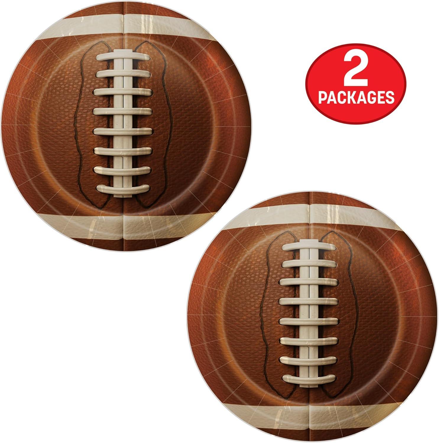 image:imageBeistle Football Paper Plates 16 Pack SportsThemed Round Disposable Tableware with Realistic Football Design Event Table Dcor for Watch Parties Team Celebrations amp Touchdown Displays 9