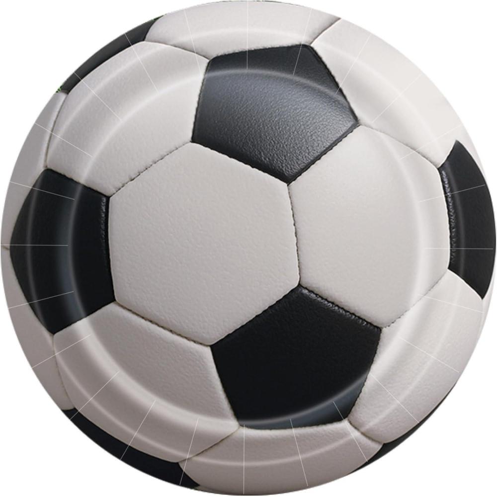 image:imageBeistle Soccer Paper Plates 16 Pack SportsThemed Round Disposable Tableware with Realistic Soccer Ball Design Event Table Dcor for Watch Parties Team Celebrations amp Athletic Displays 9