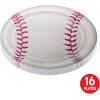 Beistle Baseball Paper Plates – 16 Pack, Sports-Themed Round Disposable Tableware with Realistic Baseball Design, Event Table Décor for Watch Parties, Team Celebrations & Athletic Displays, 9″