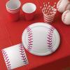 Beistle Baseball Paper Plates – 16 Pack, Sports-Themed Round Disposable Tableware with Realistic Baseball Design, Event Table Décor for Watch Parties, Team Celebrations & Athletic Displays, 9″