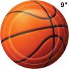 Beistle Basketball Paper Plates – 16 Pack, Sports-Themed Round Disposable Tableware with Realistic Basketball Design, Event Table Décor for Watch Parties, Team Celebrations & Athletic Displays, 9″