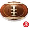 Beistle Football Paper Plates – 16 Pack, Sports-Themed Round Disposable Tableware with Realistic Football Design, Event Table Décor for Watch Parties, Team Celebrations & Touchdown Displays, 9″
