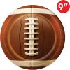 Beistle Football Paper Plates – 16 Pack, Sports-Themed Round Disposable Tableware with Realistic Football Design, Event Table Décor for Watch Parties, Team Celebrations & Touchdown Displays, 9″