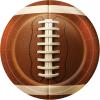 Beistle Football Paper Plates – 16 Pack, Sports-Themed Round Disposable Tableware with Realistic Football Design, Event Table Décor for Watch Parties, Team Celebrations & Touchdown Displays, 9″