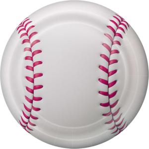 Beistle Baseball Paper Plates – 16 Pack, Sports-Themed Round Disposable Tableware with Realistic Baseball Design, Event Table Décor for Watch Parties, Team Celebrations & Athletic Displays, 9″