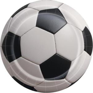 Beistle Soccer Paper Plates – 16 Pack, Sports-Themed Round Disposable Tableware with Realistic Soccer Ball Design, Event Table Décor for Watch Parties, Team Celebrations & Athletic Displays, 9″