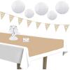 Beistle Kraft Paper Table Rolls – 2 Pack, Brown Wrapping Coverings for Tablecovers, Rustic Party Décor, DIY Runners, Disposable Craft Wraps for Events, Banquets, and Everyday Use, 24” by 100’