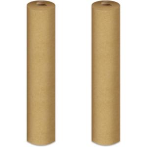 Beistle Kraft Paper Table Rolls – 2 Pack, Brown Wrapping Coverings for Tablecovers, Rustic Party Décor, DIY Runners, Disposable Craft Wraps for Events, Banquets, and Everyday Use, 24” by 100’