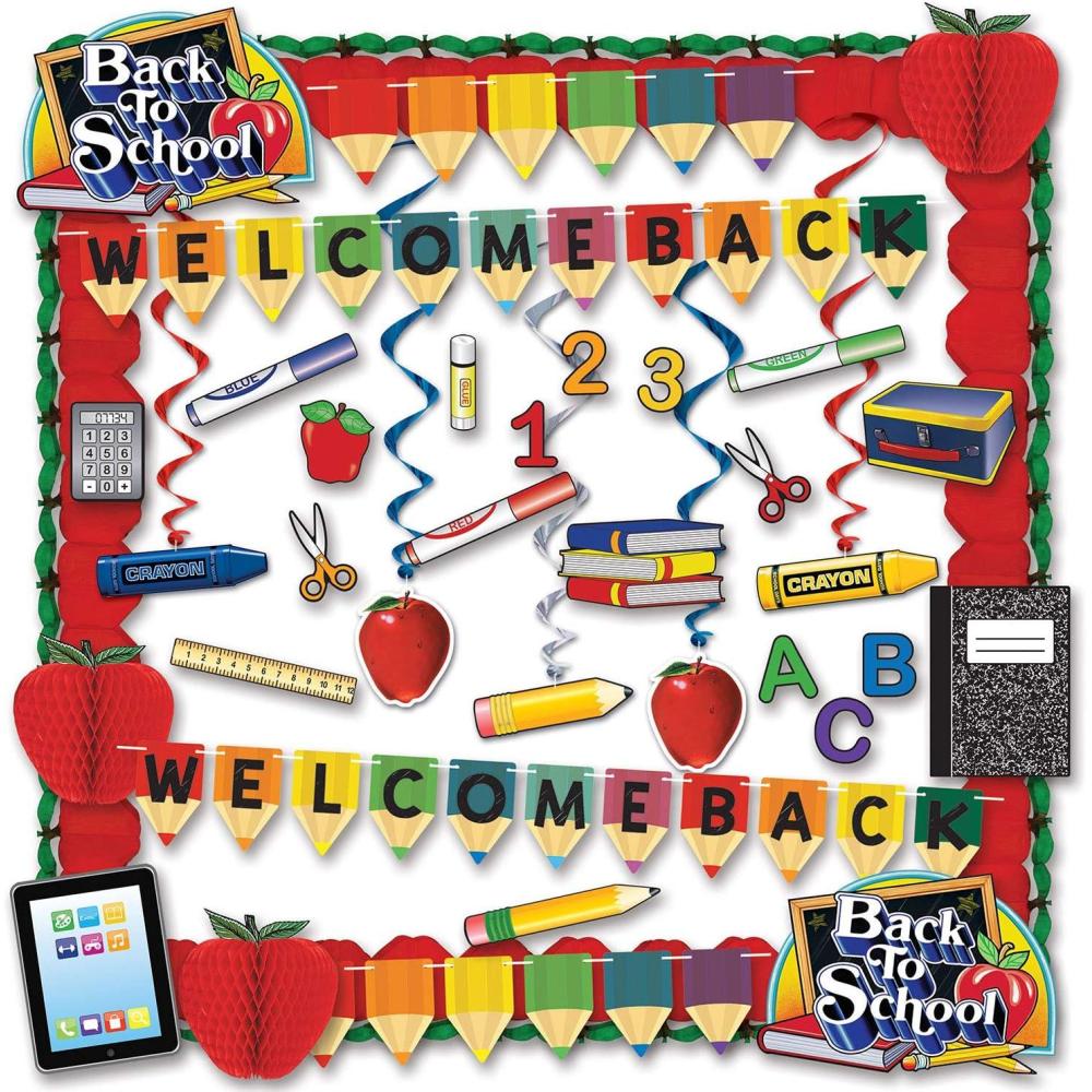 image:imageBeistle School Days Decorating Kit 36 Piece 25813 H x 19375 W x 1 D Multicolor