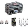 Beistle 1980’s Themed Party Decoration Kit – Inflatable Boom Box Drink Cooler, 2 Stereo Centerpieces, 3-D Video Game Arcade Centerpiece, 5 80’s Cassette Tape Hanging Whirls Spirals – Retro Music Decor