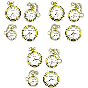 Beistle , 12 Piece Clock Cutouts, 10″-12.75″, Black/White/Yellow(clock cutouts)